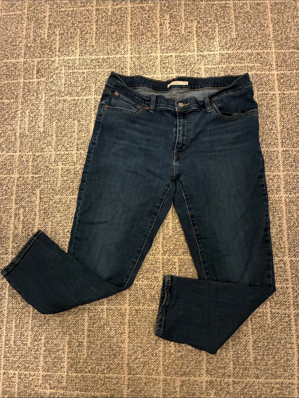Levi's Women's Boyfriend Jeans in Dark Blue
